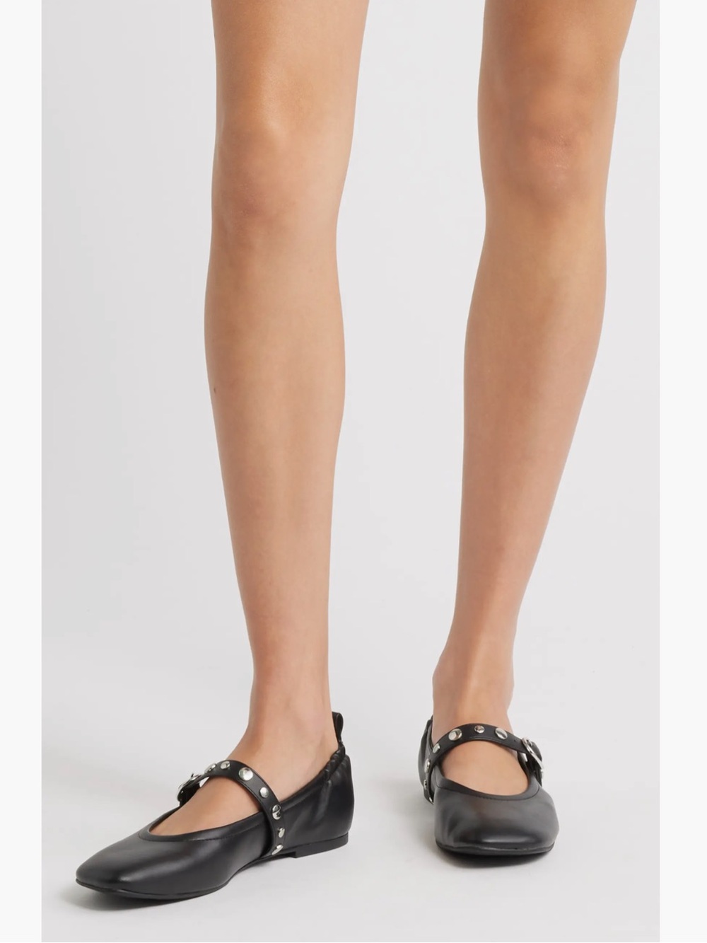 Nordstrom Open Edit Amethyst Mary Jane Ballet Flats New!